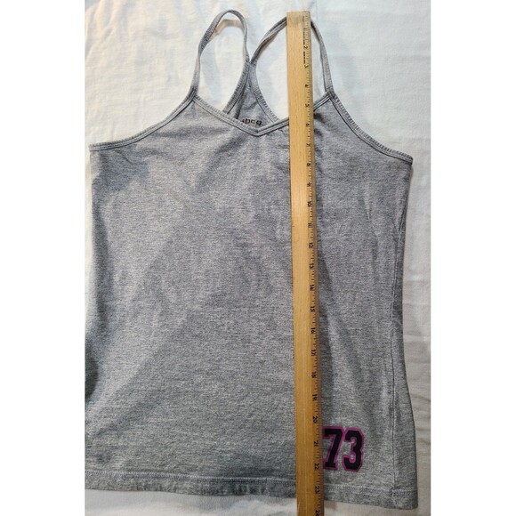 BCG 2-Pack Cotton Spaghetti Strap Tanks Medium Sporty Graphic Detail Gray/White - Picture 10 of 10